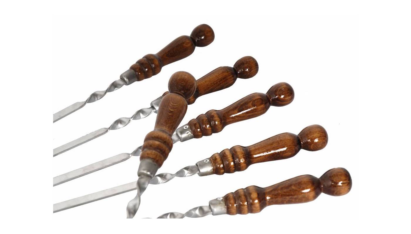 Brochettes - Manche bois - 50 cm