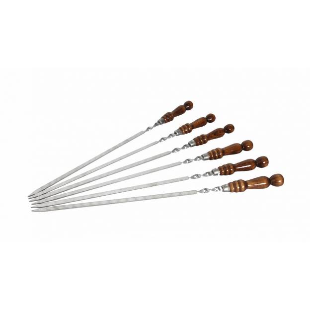 Brochettes - Manche bois - 50 cm