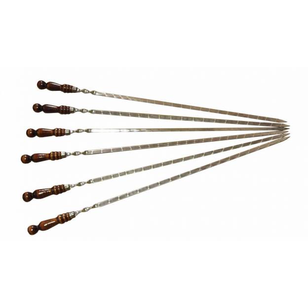 Brochettes - Manche bois - 70 cm