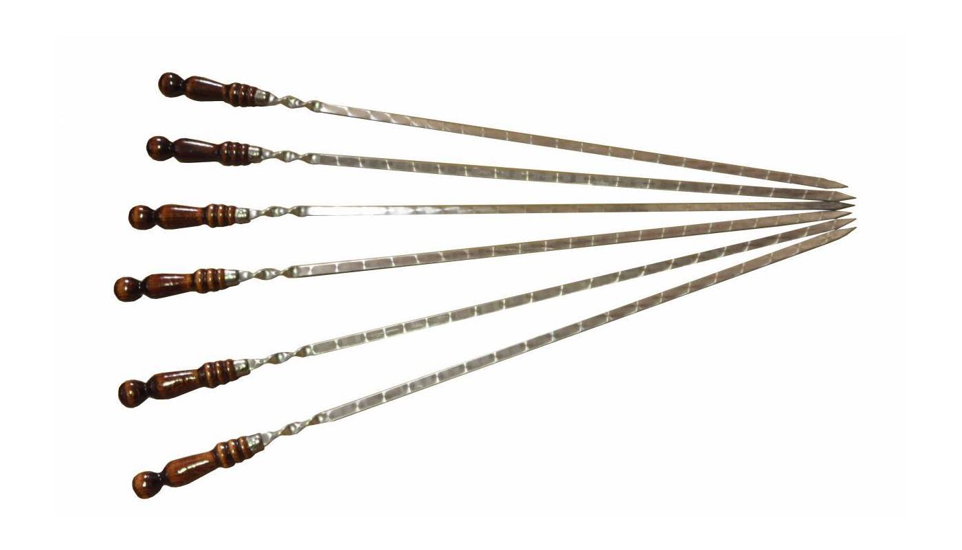 Brochettes - Manche bois - 70 cm