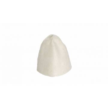 2 bonnets en feutre pour sauna - Blancs