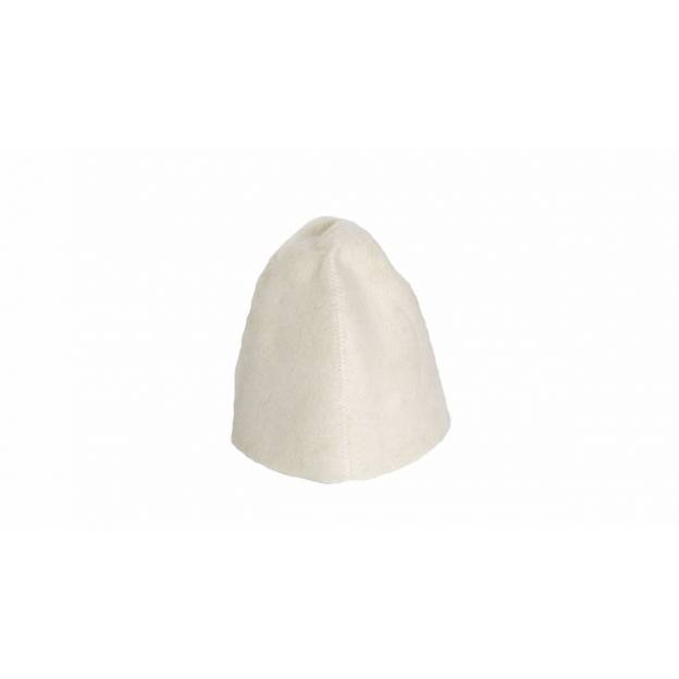 2 bonnets en feutre pour sauna - Blancs