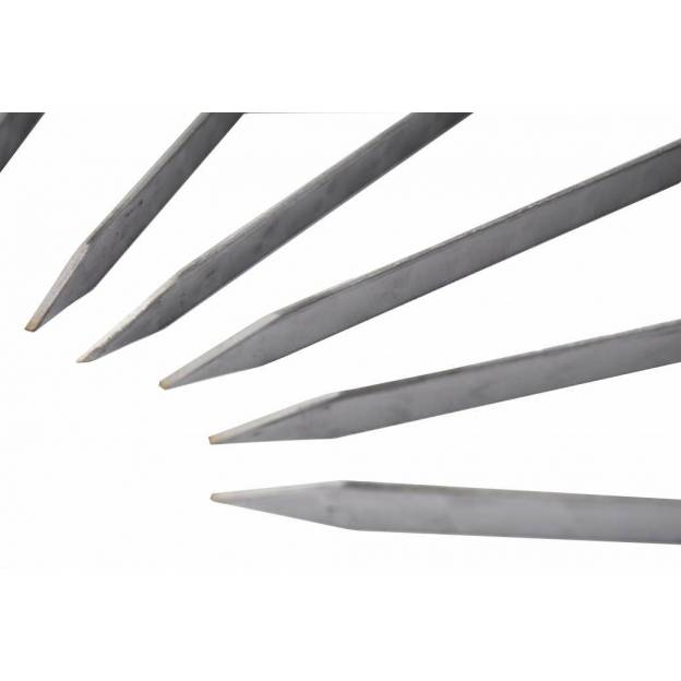 6 metal skewers - 40 cms