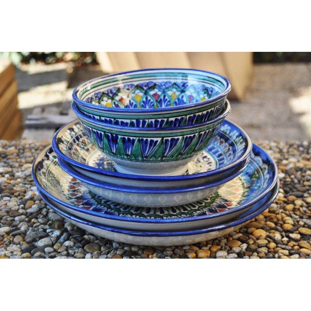 Assortiment de vaisselle Rishtan - 6 pièces