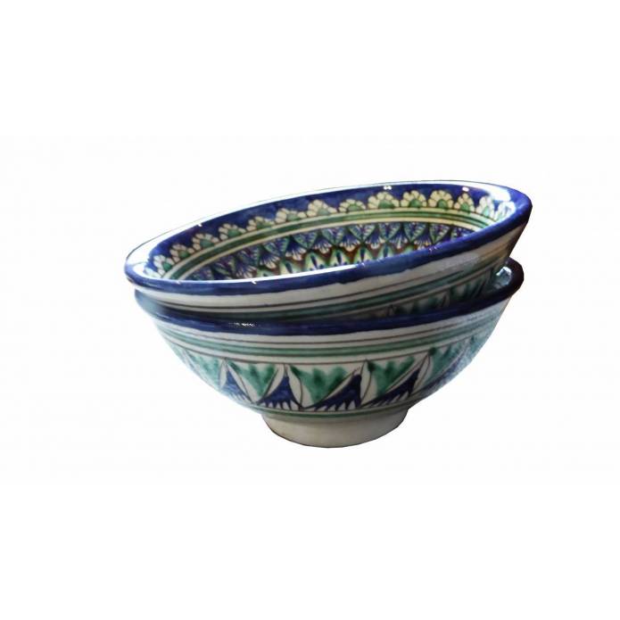 Set of 2 ceramic bowls - Rishtan design - Diam. 15 cm Set of 2 ceramic bowls - Rishtan design - Diam. 15 cm