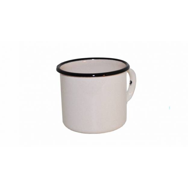 Enamelled metal mug - Set of 2 - Light Pink - 250 ml