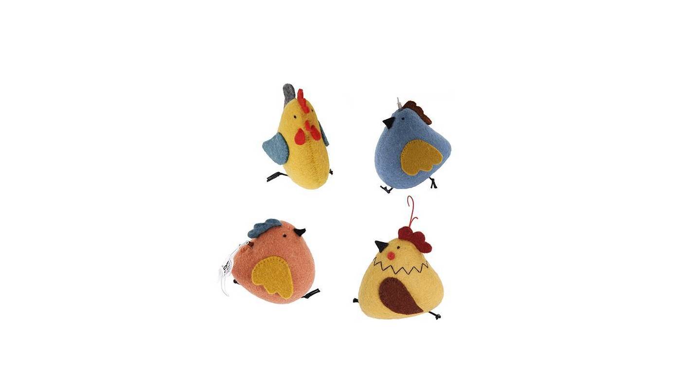 Poulettes - Lot de 4