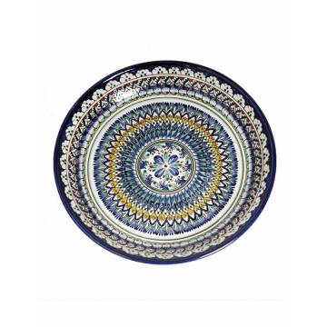 Assiette céramique peinte - Rishtan - Ø 24,5 cm