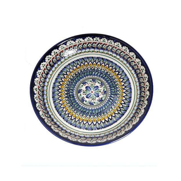 Assiette céramique peinte - Rishtan - Ø 24,5 cm