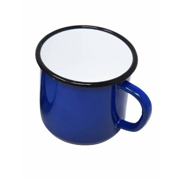 Mug Bleu - Métal émaillé - 250 ml