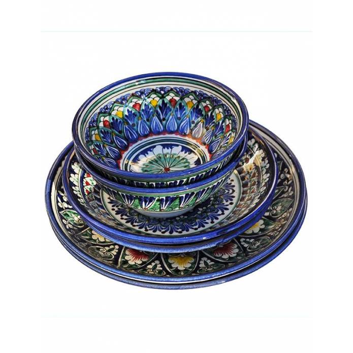 Assortiment de vaisselle Rishtan - 6 pièces Assortiment de vaisselle Rishtan - 6 pièces