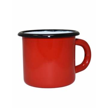 Metallic mug - Ceramic-like -- Red - 250 ml