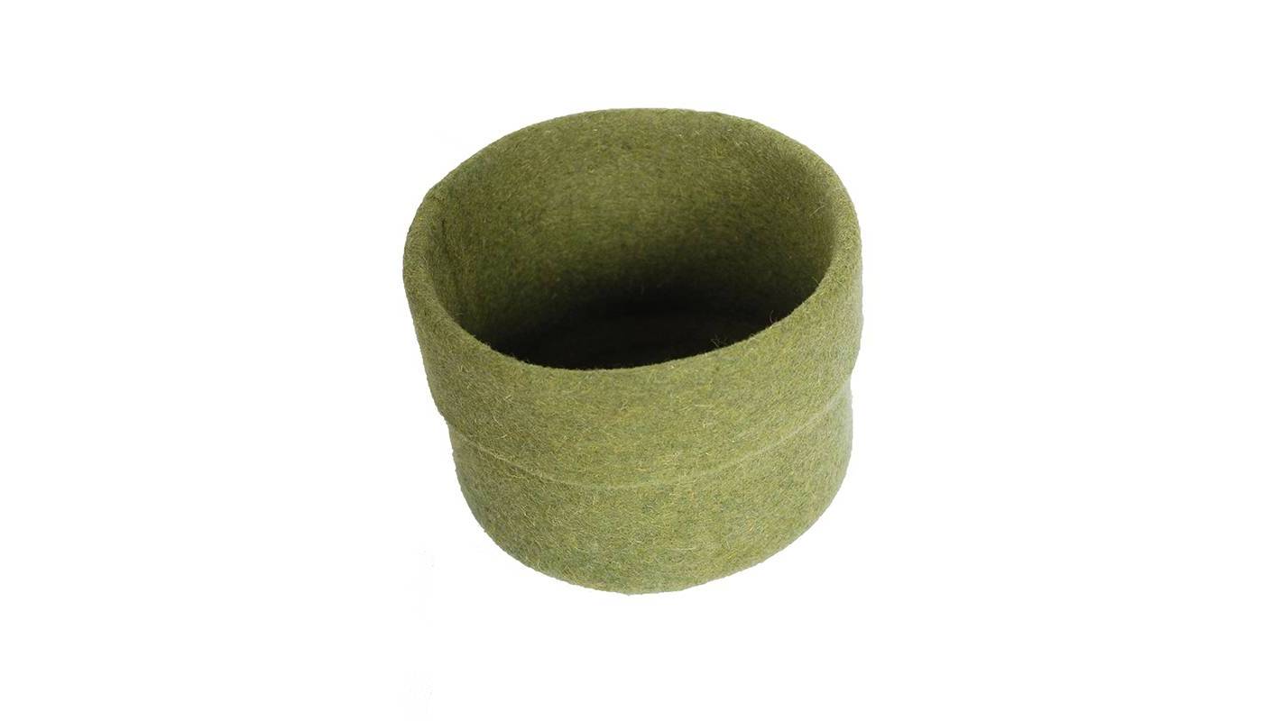 Felt Container - Green