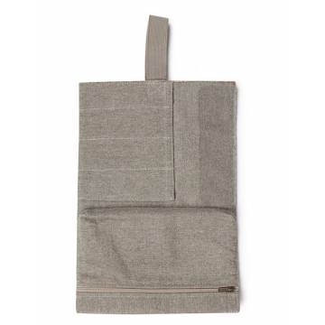 Foldable pencil case - Linen and felt