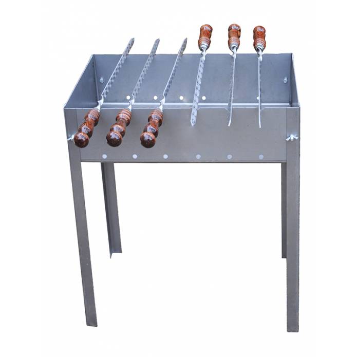 Kit Barbecue - 50x33 cm - Avec 6 brochettes Kit Barbecue - 50x33 cm - Avec 6 brochettes
