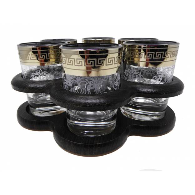 KADAX Verres à vodka avec pied, 60ml, lot de 6, verres à vodka