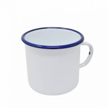 Mug Blanc - Métal émaillé - 400 ml