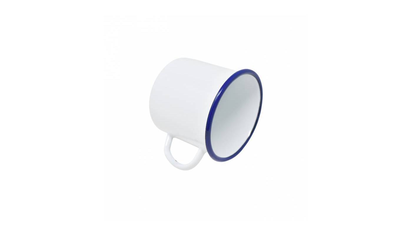 Lot De 2 Mugs En Métal émaillé Blancs - 250ml - Idéal Camping, Randonnée - Lavable Au Lave-vaisselle (sauf Micro-ondes)