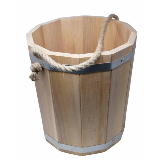 Wooden bucket - 15 liters - Alder - Cachepot / Storage