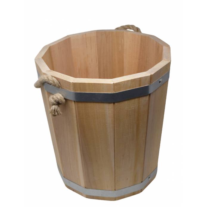 Wooden bucket - 15 liters - Alder - Cachepot / Storage