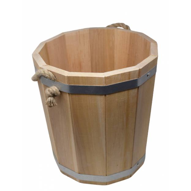 Wooden bucket - 15 liters - Alder - Cachepot / Storage