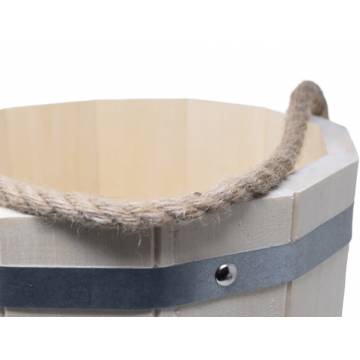 Wooden bucket - 10 liters - Aspen - Cachepot / Storage