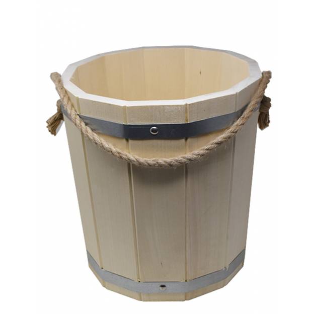 Wooden bucket - 15 liters - Aspen - Cachepot / Storage