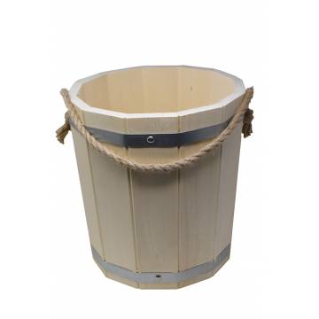Kit pour sauna - Grand seau en tremble 10 litres et accessoires