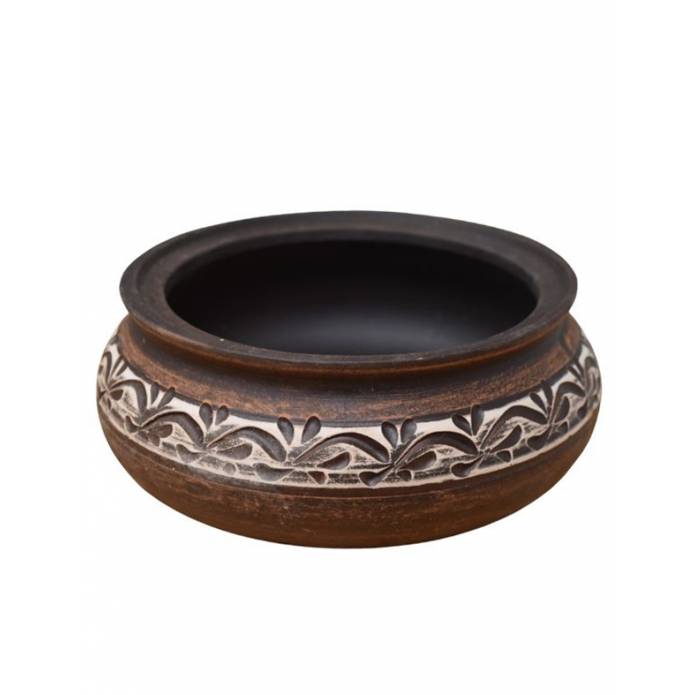 Terracotta dish - Engobe decor