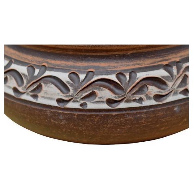 Terracotta dish - Engobe decor