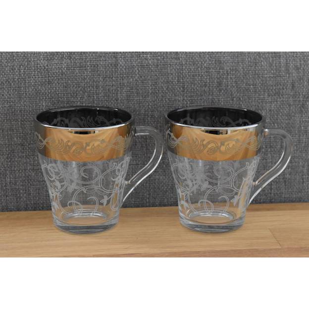 Ensemble de 2 Mugs en verre - "Inspiration" - 250 ml