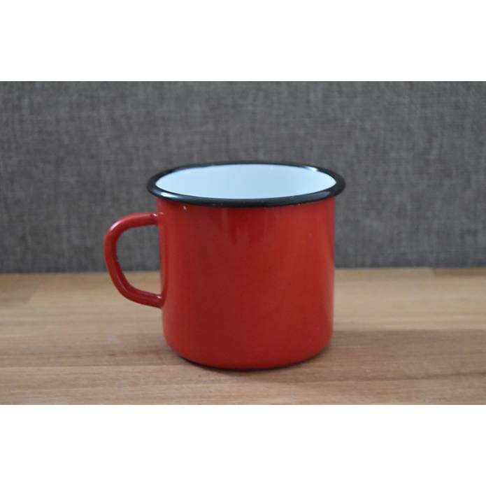 Mug Rouge - Métal émaillé - 400 ml