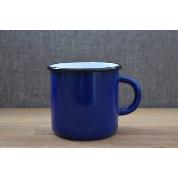 Mug Bleu - Métal émaillé - 400 ml