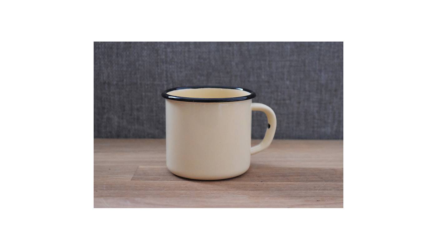 Mug Jaune - Métal émaillé - 250 ml