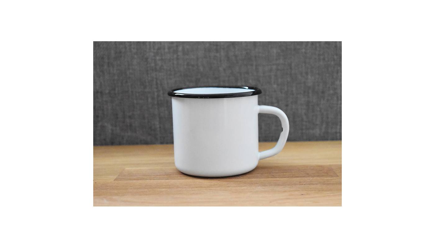 Mug Blanc - Métal émaillé - 250 ml