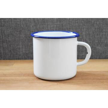 Mug Blanc - Métal émaillé - 400 ml