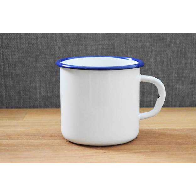 Mug Blanc - Métal émaillé - 400 ml