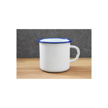 Mug Blanc - Métal émaillé - 400 ml