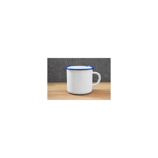 Mug Blanc - Métal émaillé - 400 ml