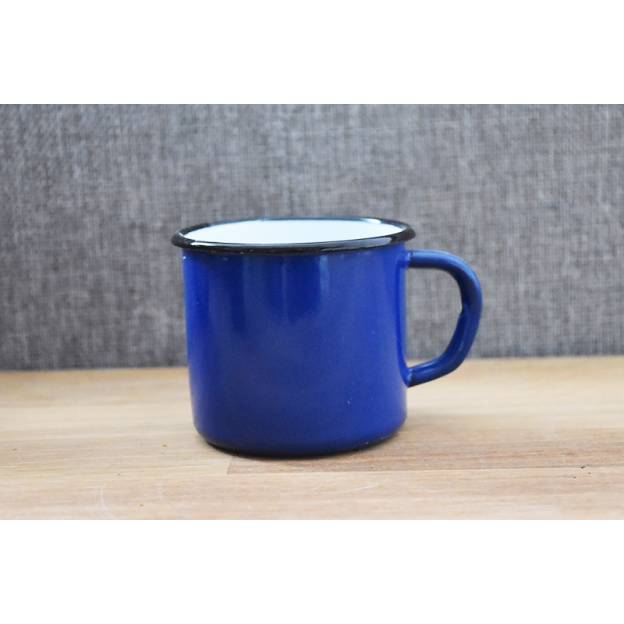 Mug Bleu - Métal émaillé - 250 ml