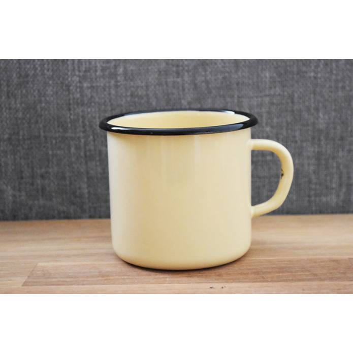 Mug Jaune - Métal émaillé - 400 ml