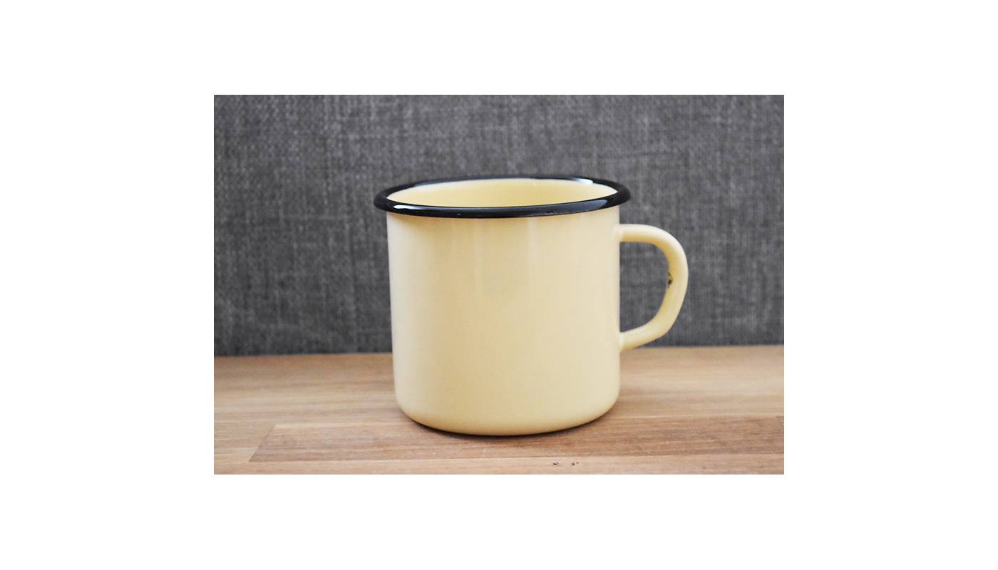 Mug Jaune - Métal émaillé - 400 ml