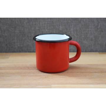 Metallic mug - Ceramic-like -- Red - 250 ml