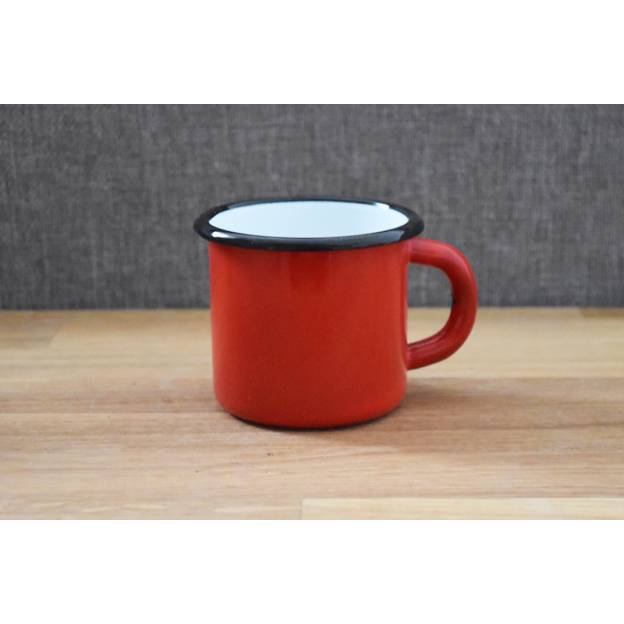 Mug Rouge - Métal émaillé - 250 ml