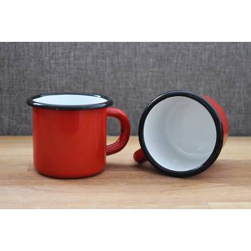 Metallic mug - Ceramic-like -- Red - 250 ml