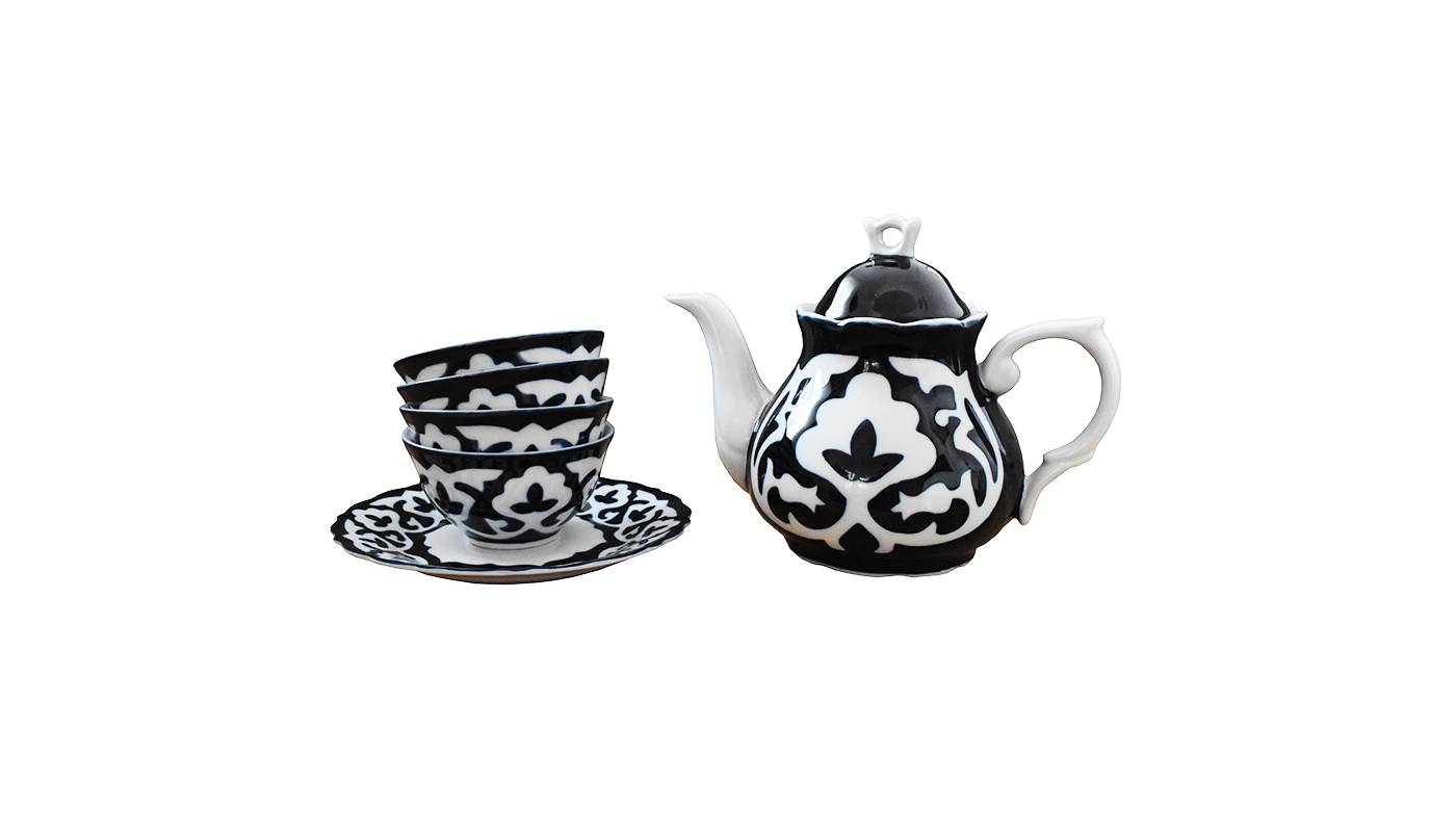 Pakhta Porcelain - Tea set - 6 pieces