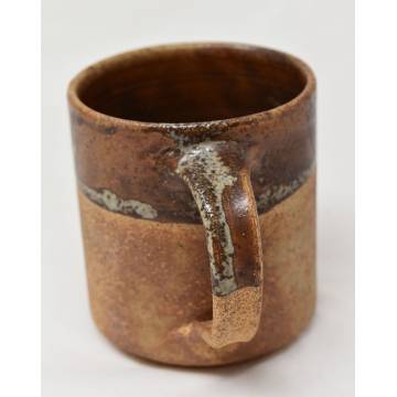 Lot De 2 Mugs En Terre Cuite Artisanaux - Volume 400 Ml, Décor Engobe, Fabriqués Main En Ukraine, Lavage Main