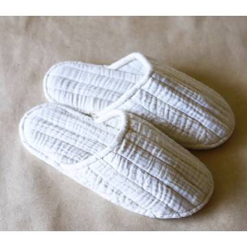 Lot de 2 paires - Chaussons en toile de coton