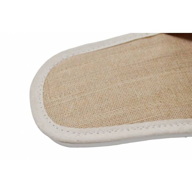 Lot de 2 paires - Chaussons en toile de Juco (coton et jute)