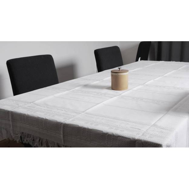 Nappe tissée main - 220x134 cm